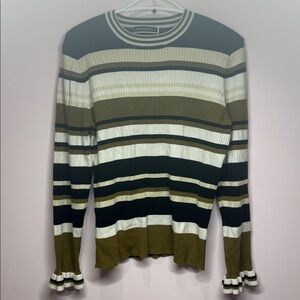 Stylish Striped Crewneck Sweater